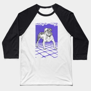 Bulldog by Moriz Jung - Vintage Lithograph Print Baseball T-Shirt